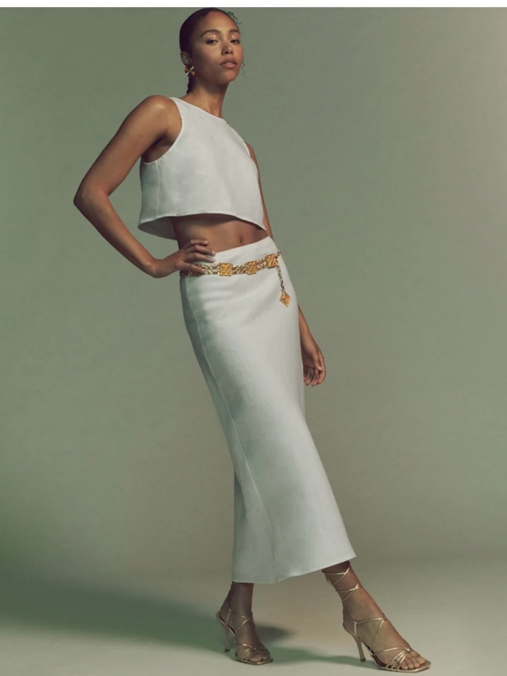 Reformation Layla Midi skirt, small petite